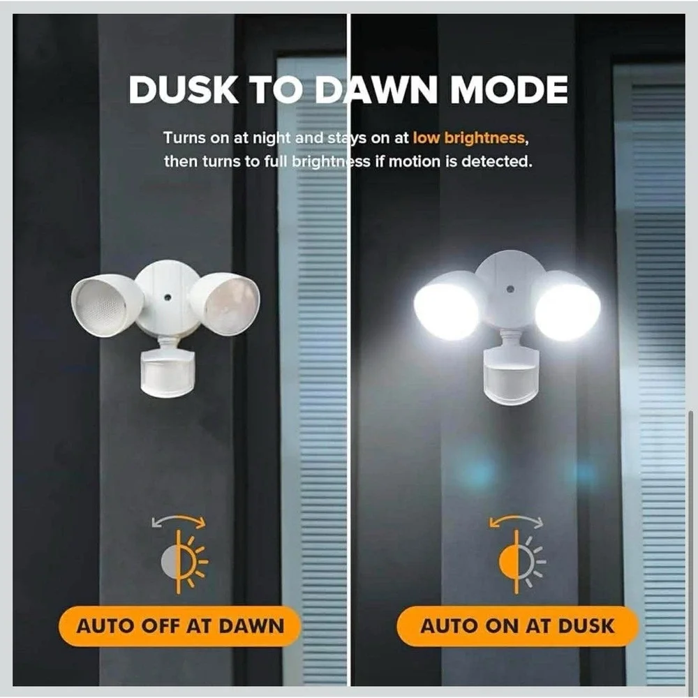 LUTEC‎ 32W 3500 Lumens Security Lights Motion Sensor Light 5000K L3 - NEW